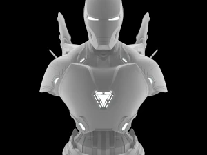 iron man - mk 50 life size bust printable 3D Print Model