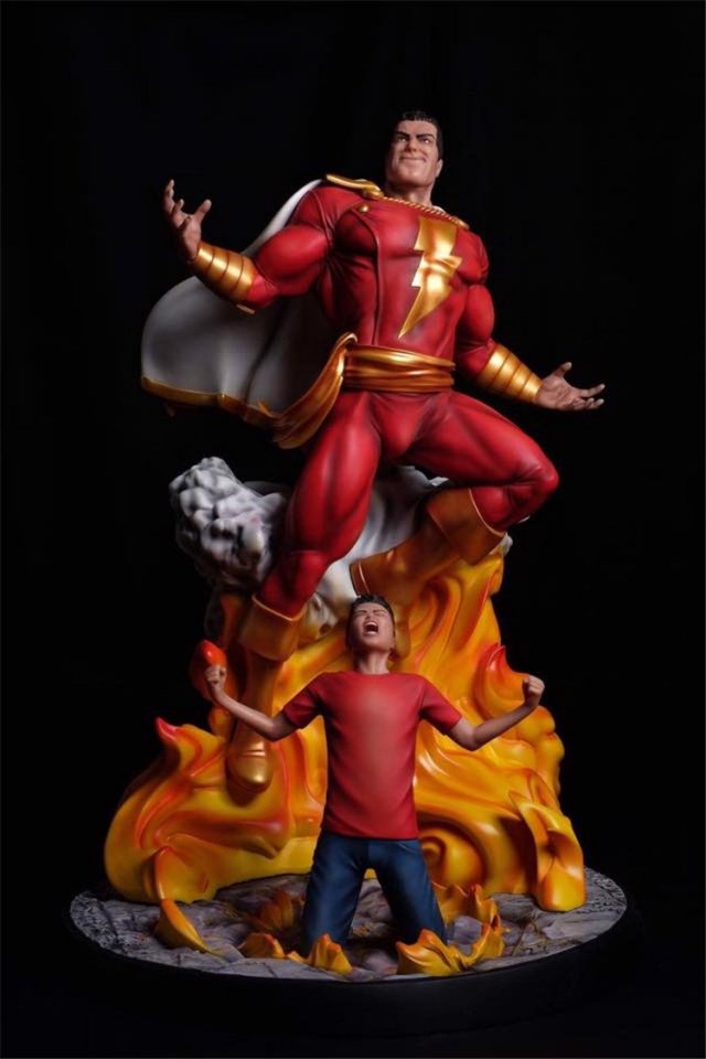 shazam - billy batson - printable diorama 3D 打印模型 .c4d .max .obj .3ds .fbx .stl .blend 