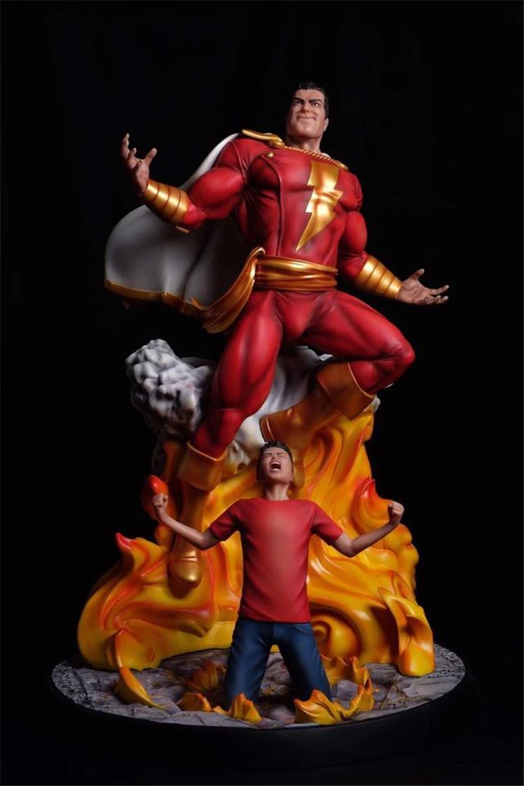 shazam - billy batson - printable diorama 3D Print Model .c4d .max .obj .3ds .fbx .stl .blend 