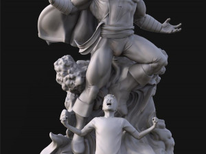 shazam - billy batson - printable diorama 3D 打印模型