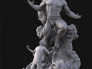 shazam - billy batson - printable diorama 3D Print Model