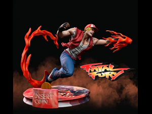 terry bogard from fatal fury - printable diorama 3D Print Model