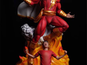 adegan transformasi shazam - diorama yang dapat dicetak Model Cetak 3D