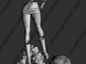 android 18 vs vegeta diorama - dragon ball - figure printable 3D प्रिंट मॉडल