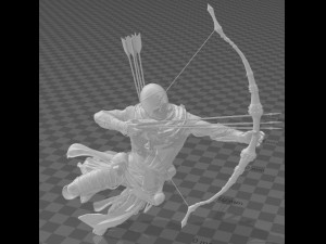 assassins creed origins bayek - figure printable 3D-printmodel
