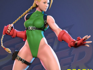 cammy - street fighter fanart - figure printable 3D Print Model