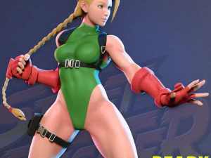 cammy - street fighter fanart - figure printable 3D Print Model