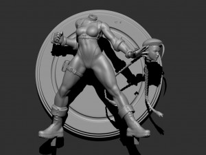 cammy - street fighter fanart - figure printable 3D Print Model