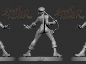 cammy - street fighter fanart - figure printable 3D Print Model