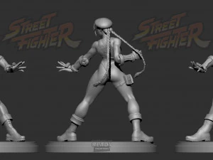 cammy - street fighter fanart - figure printable 3D Print Model