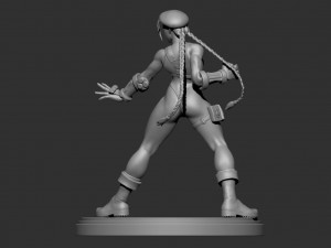 cammy - street fighter fanart - figure printable 3D Print Model