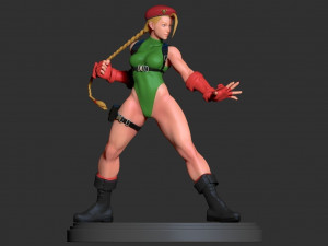 cammy - street fighter fanart - figure printable 3D Print Model