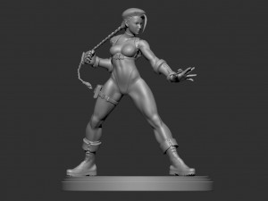 cammy - street fighter fanart - figure printable 3D Print Model