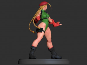 cammy - street fighter fanart - figure printable 3D Print Model