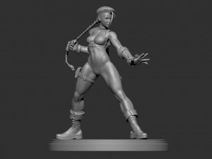cammy - street fighter fanart - figure printable 3D Print Model