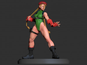 cammy - street fighter fanart - figure printable 3D Print Model