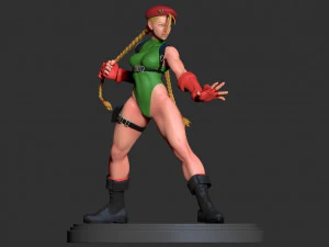 cammy - street fighter fanart - figure printable 3D Print Model