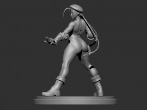cammy - street fighter fanart - figure printable 3D Print Model