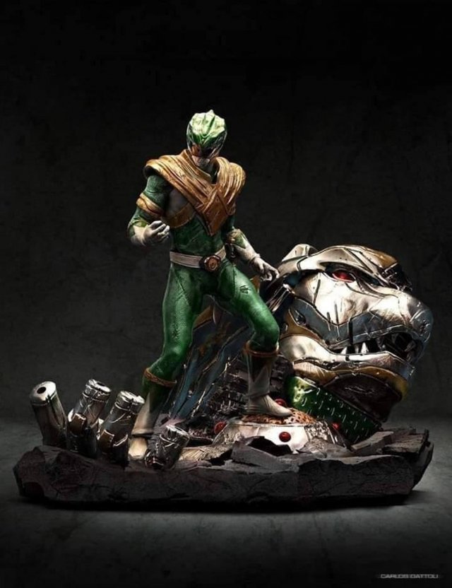 green ranger diorama high quality printable figure 3d print model 3D Принт Модель .c4d .max .obj .3ds .fbx .stl .blend 