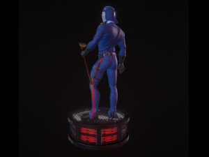 cobra commander - gi joe figure printable 3D Print Model