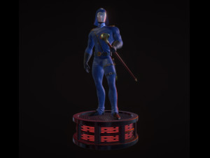 cobra commander - gi joe figure printable 3D Print Model
