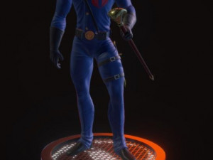cobra commander - gi joe figure printable 3D Print Model