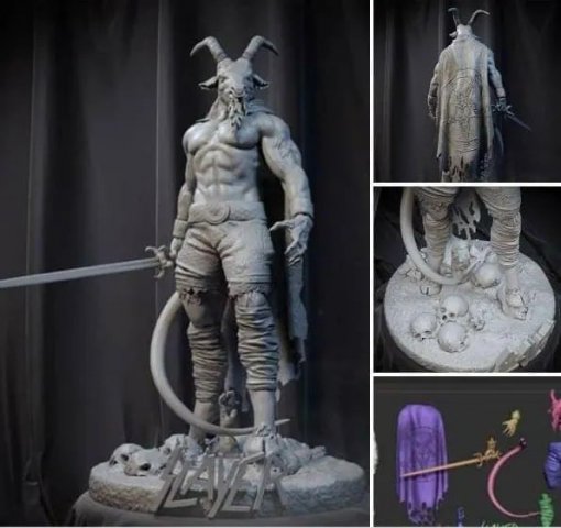 baphomet figure printable - action figure 3D Принт Модель .c4d .max .obj .3ds .fbx .stl .blend 