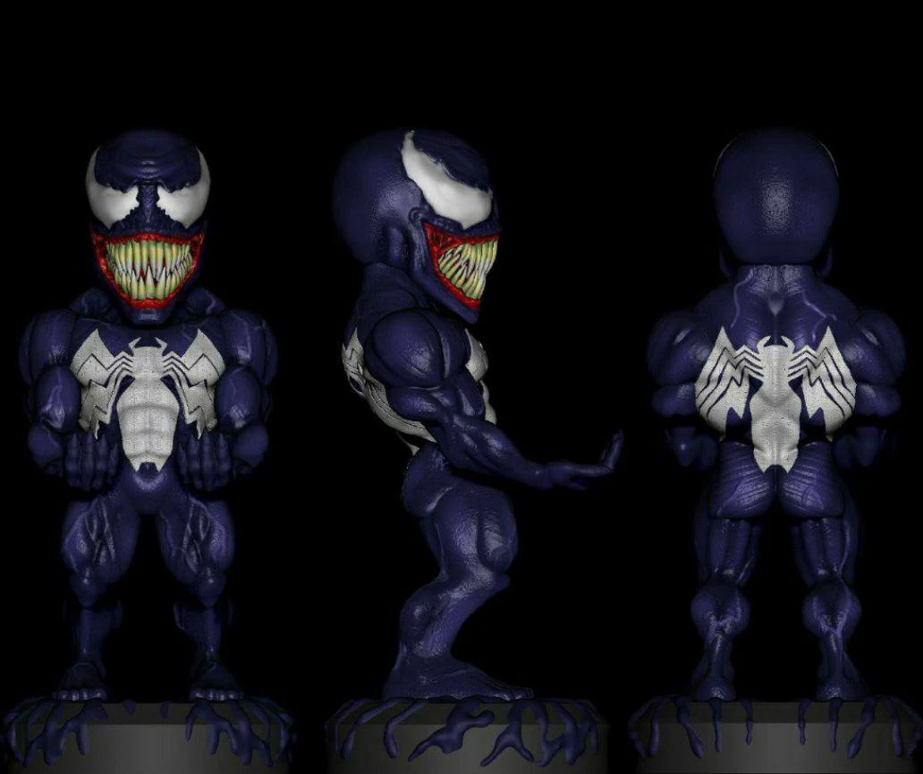 venom - spiderman suport holder cellphone controller tablet - printable 3D Print Model .c4d .max .obj .3ds .fbx .stl .blend 