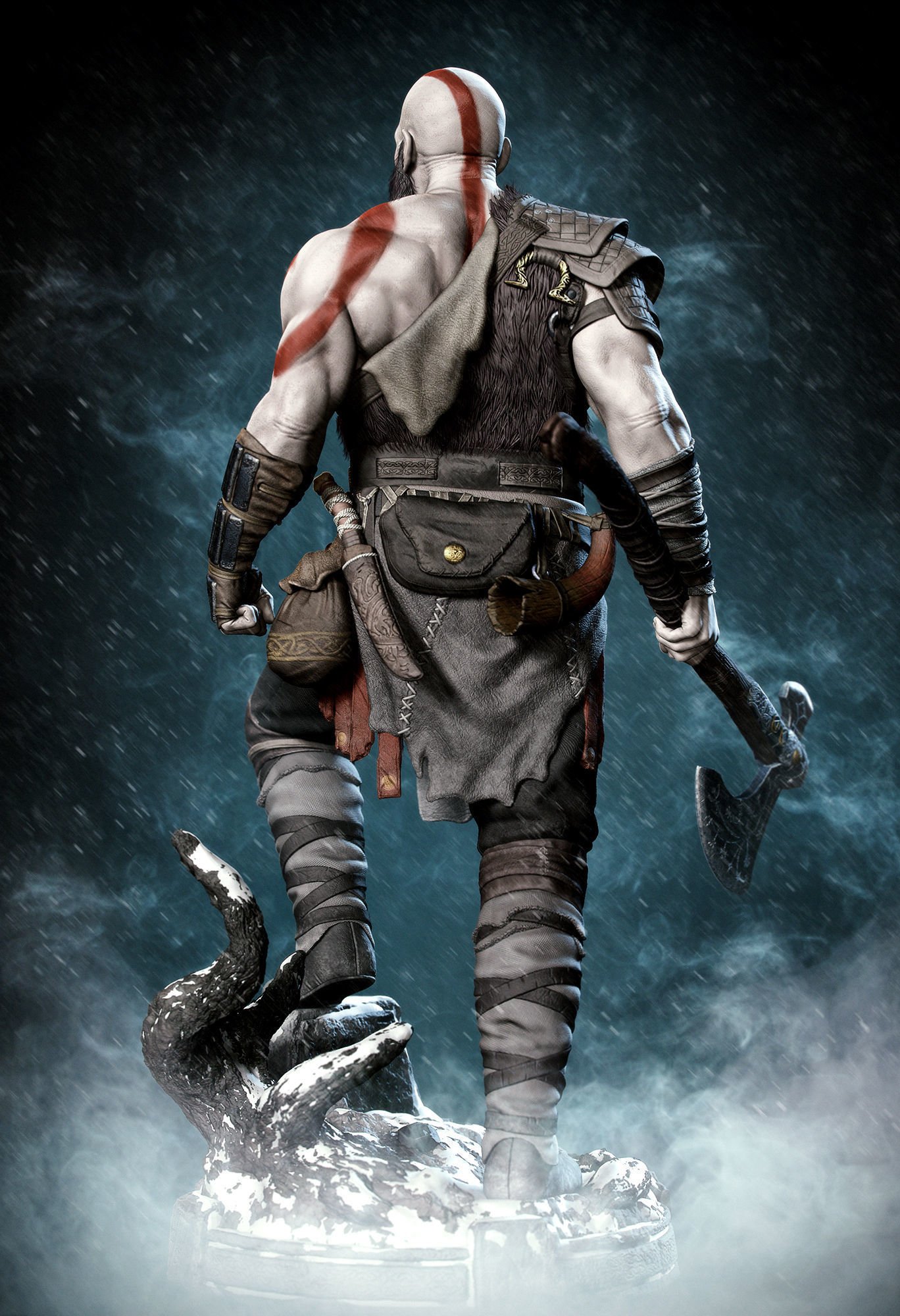 kratos - god of war 3d print model 3D Print Model in Man 3DExport