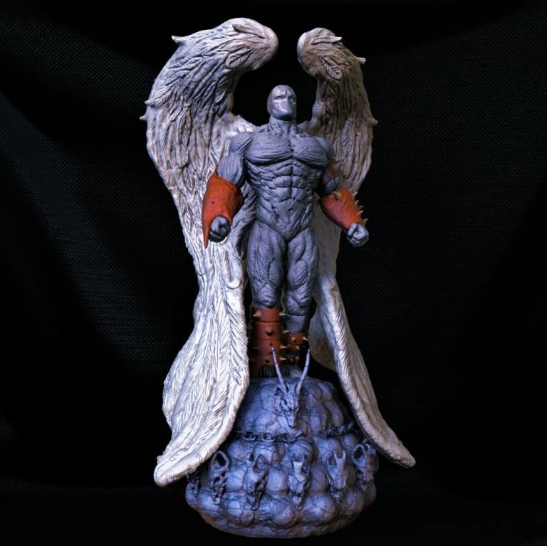 spawn angel fanart - figure printable 3D Print Model .c4d .max .obj .3ds .fbx .stl .blend 