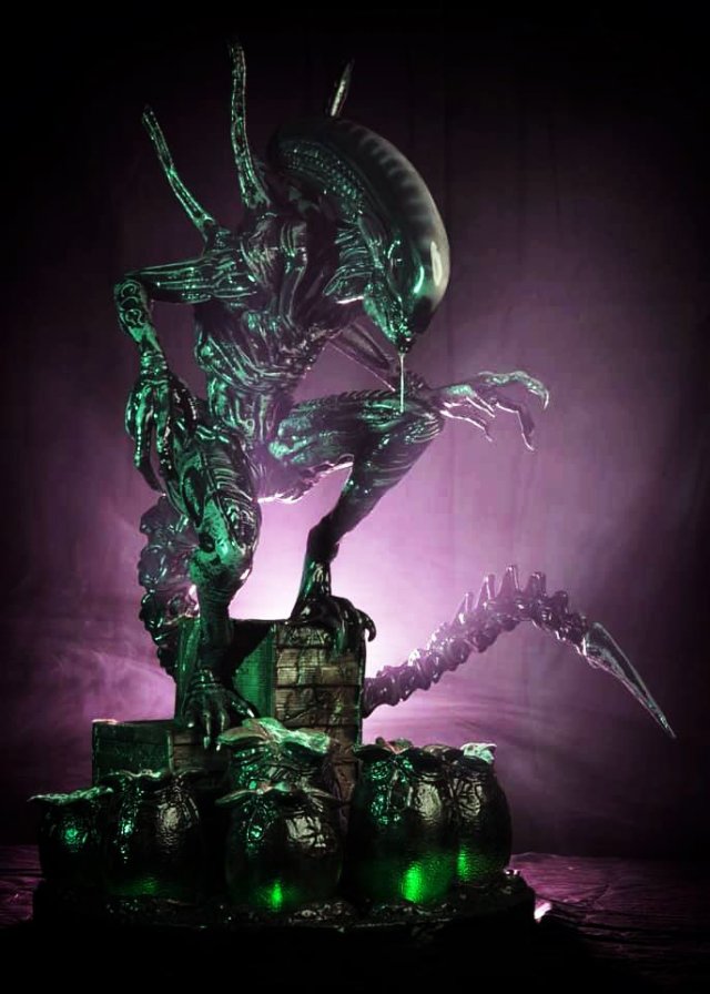 alien - diorama printable 3D 프린트 모델 .c4d .max .obj .3ds .fbx .stl .blend 