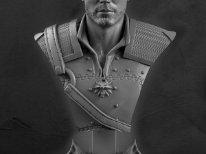 the witcher - 3d printable bust 3D 打印模型