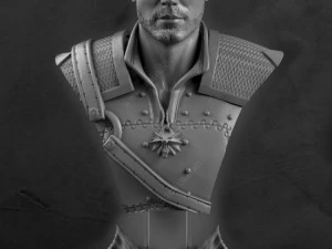 the witcher - 3d printable bust 3D Print Model