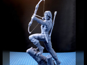rambo - 3d diorama printable 3D 프린트 모델