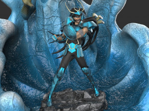 shiryu dragon - saint seiya - diorama 3D Print Model