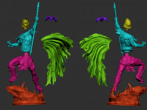 skeletor - he-man 80s tv show - printable diorama 3D Print Model