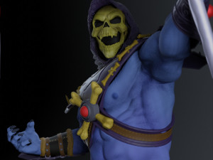 skeletor - he-man 80s tv show - printable diorama 3Dプリントモデル