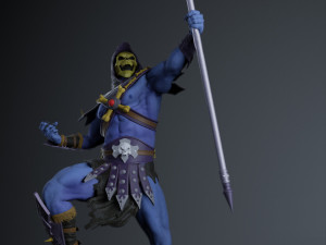 skeletor - he-man 80s tv show - printable diorama 3Dプリントモデル