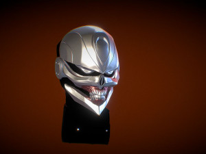 ghost rider bust - comic version -3d printable 3D Print Model