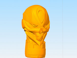 ghost rider bust - comic version -3d printable Modello di stampa 3D