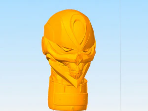 ghost rider bust - comic version -3d printable 3D Print Model