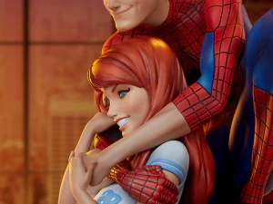 spider-man and mary jane maquette - diorama printable 3D Print Model