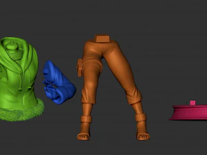 hinata hyuga - naruto - 3d printable 3D Print Model