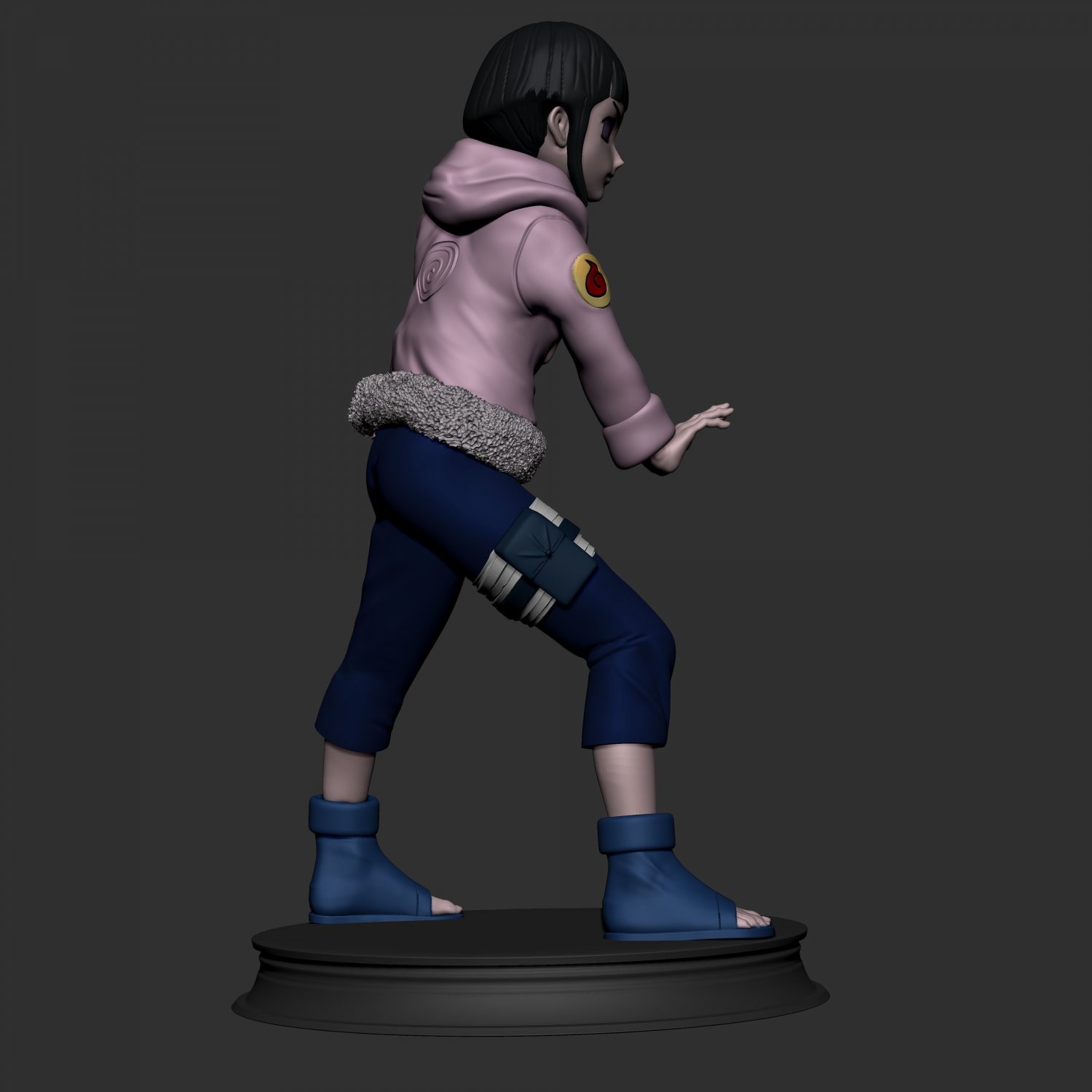 hinata hyuga naruto 3d printable 3d print models in woman 3dexport