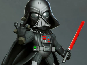 डार्थ वाडर चबी - चित्र मुद्रण योग्य 3D प्रिंट मॉडल