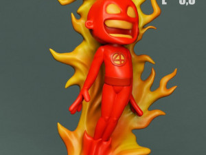 fantastic 4 chibi - diorama printable 3D 打印模型