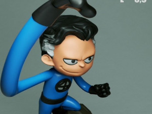 fantastic 4 chibi - diorama printable 3D 打印模型