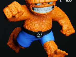 fantastic 4 chibi - diorama printable 3D 打印模型