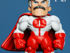 omni-man chibi - figure printable 3D Print Model