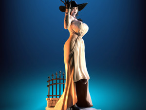 lady dimitrescu - figure printable Modelo de Impressão 3D